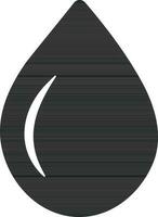 Flat style water drop icon glyph icon or symbol. vector