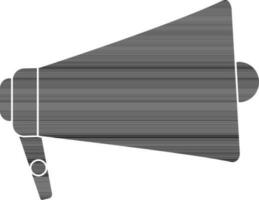 black and white loudspeaker. vector