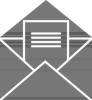 Vector illustration of letter envelope card icon.