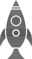 Startup or Rocket glyph icon in flat style. vector