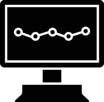 compartiendo o red conexión en computadora icono. vector