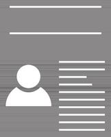 Identification card in black and white color. vector
