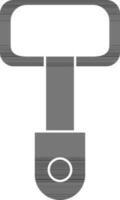 Bottle opener icon in black and white color. vector