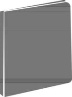 Black file on white background. vector