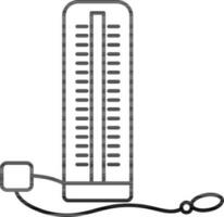 sangre presión monitor herramienta manómetro símbolo. vector