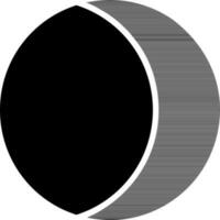 black and white illustration of Eclipse icon. vector