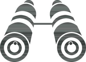 Illustration of binocular icon in flat style. vector