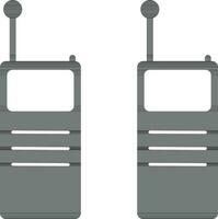 Illustration of walkie talkie icon in flat style. vector