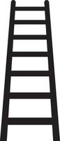 Black ladder or stair on white background. vector