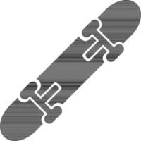 Black and white skating board. vector