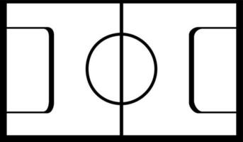 Basketball court in black and white color. vector