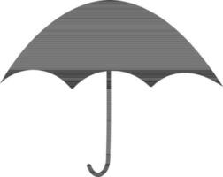 Black umbrella on white background. vector