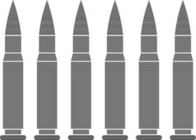 black and white missiles in flat style. vector