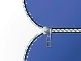 Unzip background. Unlock zipper, open clothing zip and unbutton clasp vector backdrop illustration