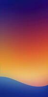 two tone orange and purple and blue gradient, beautiful, simple , smooth, generate ai photo