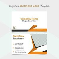 unique and eye catching professional company business card template design vector