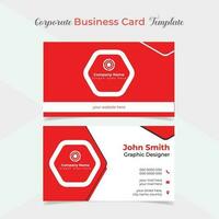 elegant and modern business card template design vector