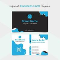 elegant and modern business card template design vector
