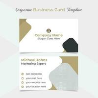 unique and eye catching professional company business card template design vector