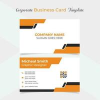 modern and clean professional company business card template design vector