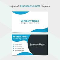 elegant and modern business card template design vector