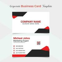 unique and eye catching professional company business card template design vector