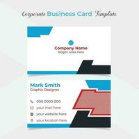 elegant and modern business card template design vector