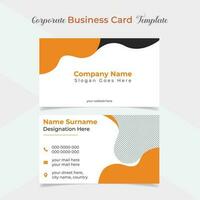 elegant and modern business card template design vector