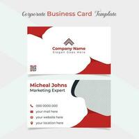 unique and eye catching professional company business card template design vector