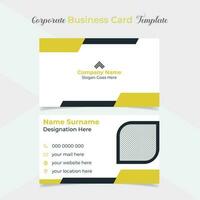 creative and elegant company business card template design vector