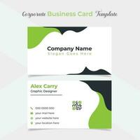 modern and clean professional company business card template design vector