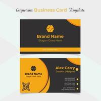 elegant and modern business card template design vector
