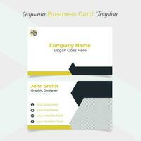 elegant and modern business card template design vector