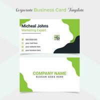 unique and eye catching professional company business card template design vector