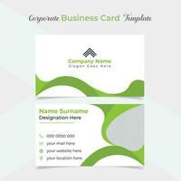 unique and eye catching professional company business card template design vector