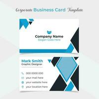 modern and clean professional company business card template design vector