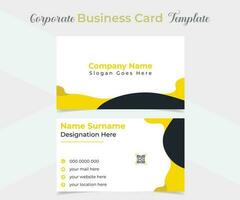 elegant and modern business card template design vector