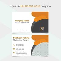 elegant and modern business card template design vector