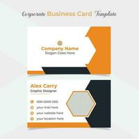 creative and elegant company business card template design vector