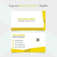 unique and eye catching professional company business card template design vector