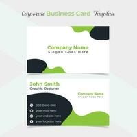 unique and eye catching professional company business card template design vector