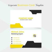 unique and eye catching professional company business card template design vector