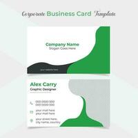 unique and eye catching professional company business card template design vector