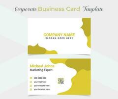 elegant and modern business card template design vector