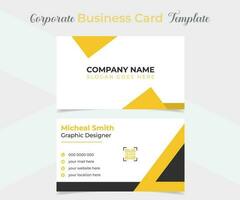 unique and eye catching professional company business card template design vector