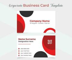 unique and eye catching professional company business card template design vector