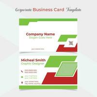 elegant and modern business card template design vector