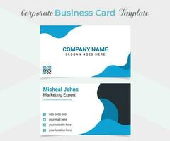 modern and clean professional company business card template design vector