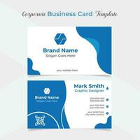 elegant and modern business card template design vector