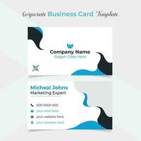 elegant and modern business card template design vector